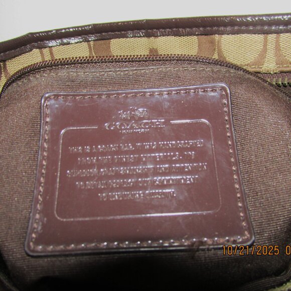 Coach F29210 Signature File Crossbody Brown Purse or Bag - Picture 11 of 15